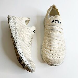 APL Athletic Propulsion Labs Techloom Wave Sneakers Ivory Vanilla Women's 7.5